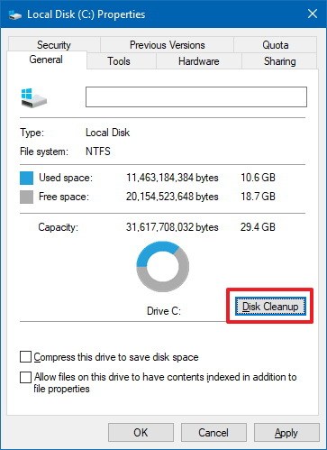 Как удалить временные файлы в Windows 10 версии 1903 и 1809