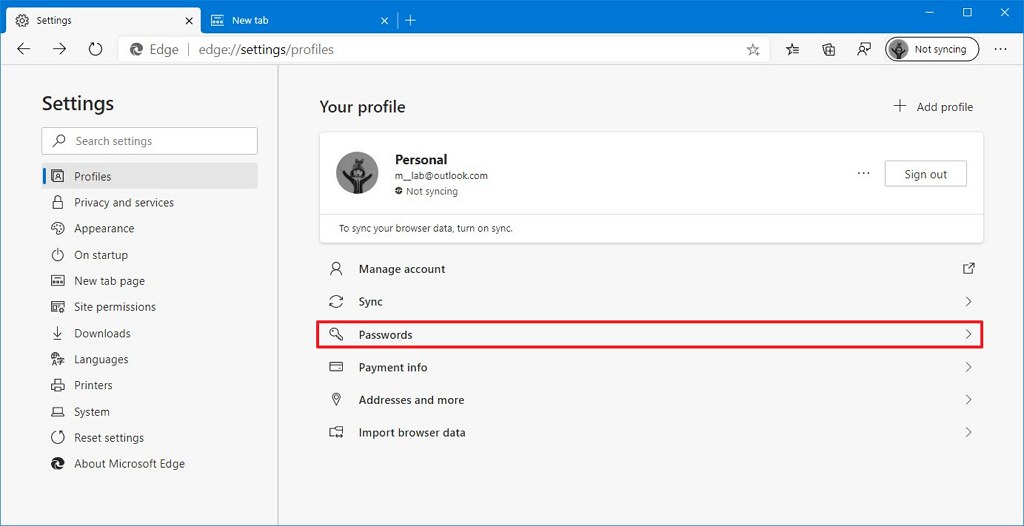 Как просмотреть сохраненные пароли в Microsoft Edge
