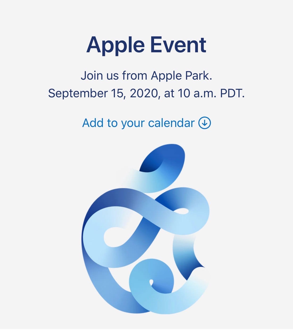 Презентация Apple 8 сентября 2020 - где посмотреть прямую трансляцию